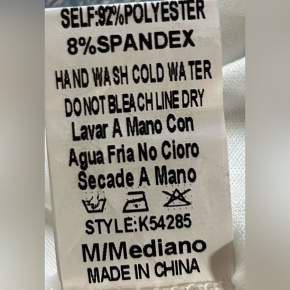 Hot Miami Styles Sequence Dress Silver /White Holiday Ready-Size M NWT🩶🤍 - Picture 3 of 3